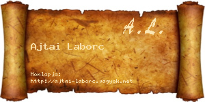 Ajtai Laborc névjegykártya